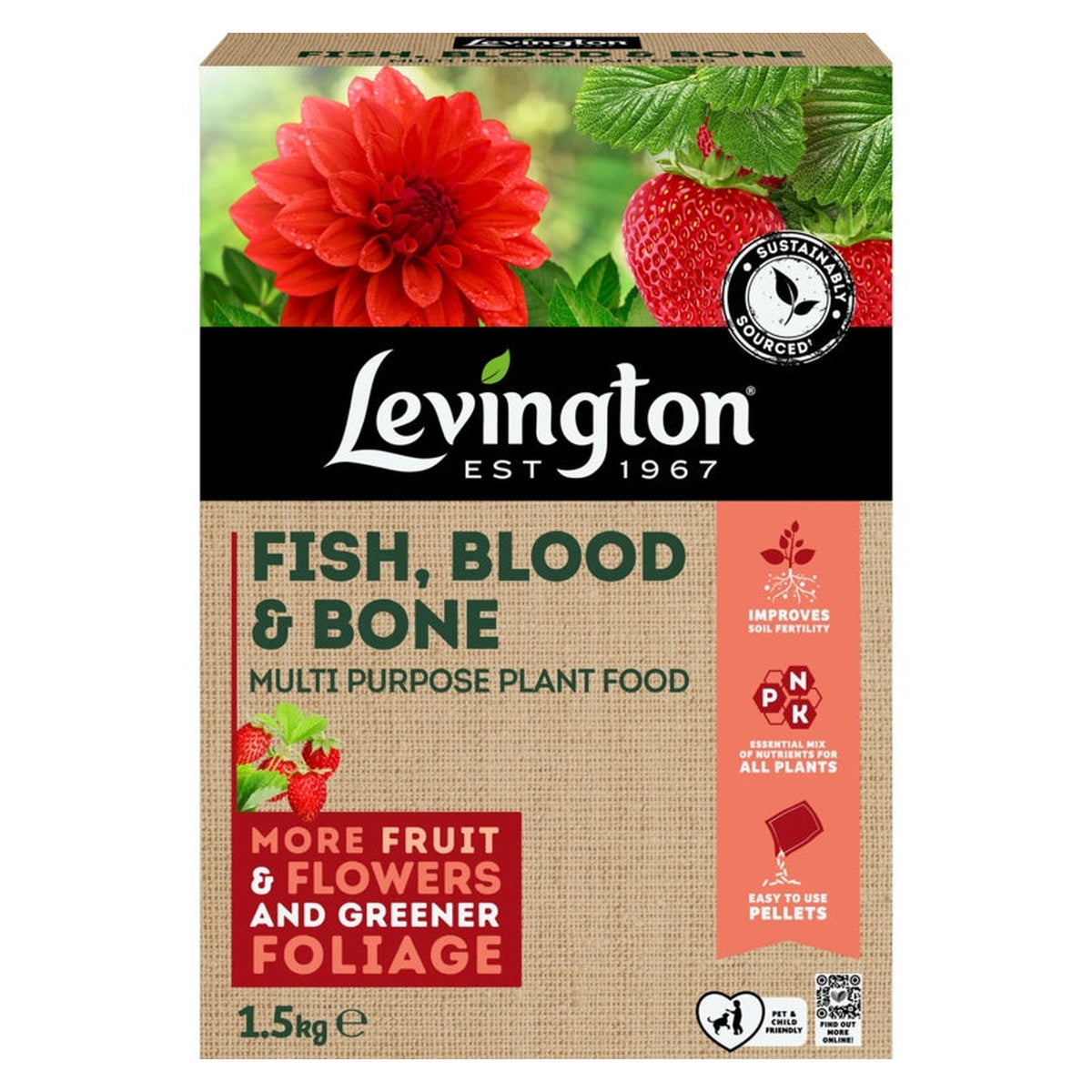 Levington Fish Blood and Bone 1.5kg pack