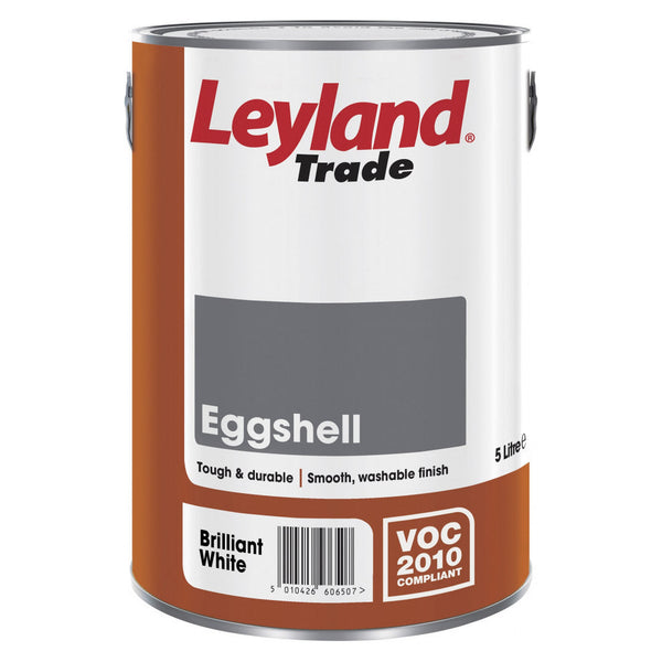 Leyland Trade Eggshell 2.5L in Brilliant White