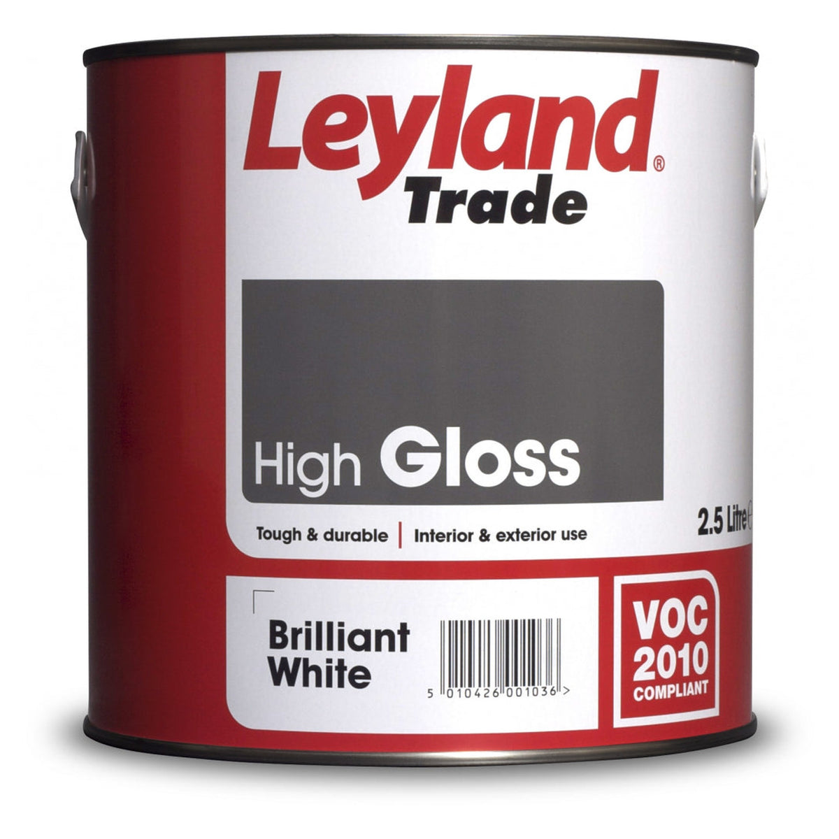 Leyland Trade Gloss 2.5L in Brilliant White
