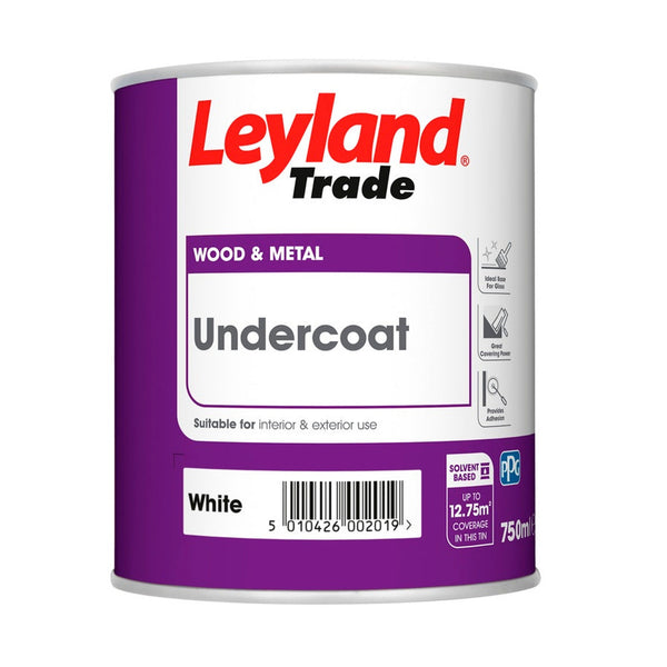 Leyland Trade Undercoat 750ml in Brilliant White