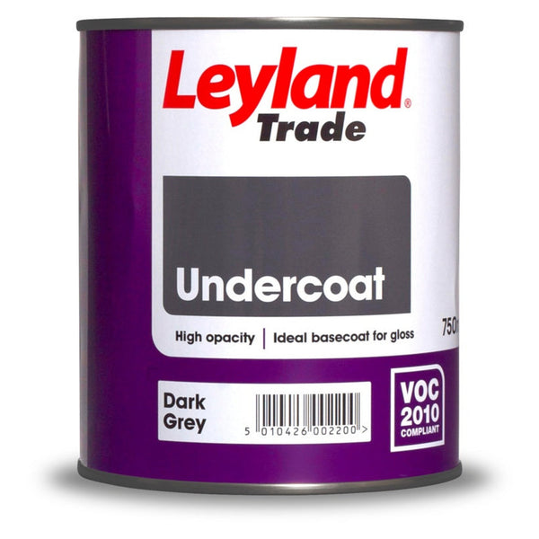 Leyland Trade Undercoat 750ml in Dark Grey