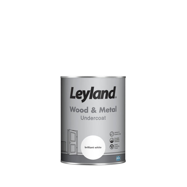 Leyland Wood & Metal Undercoat 1.25L tin in Brilliant White