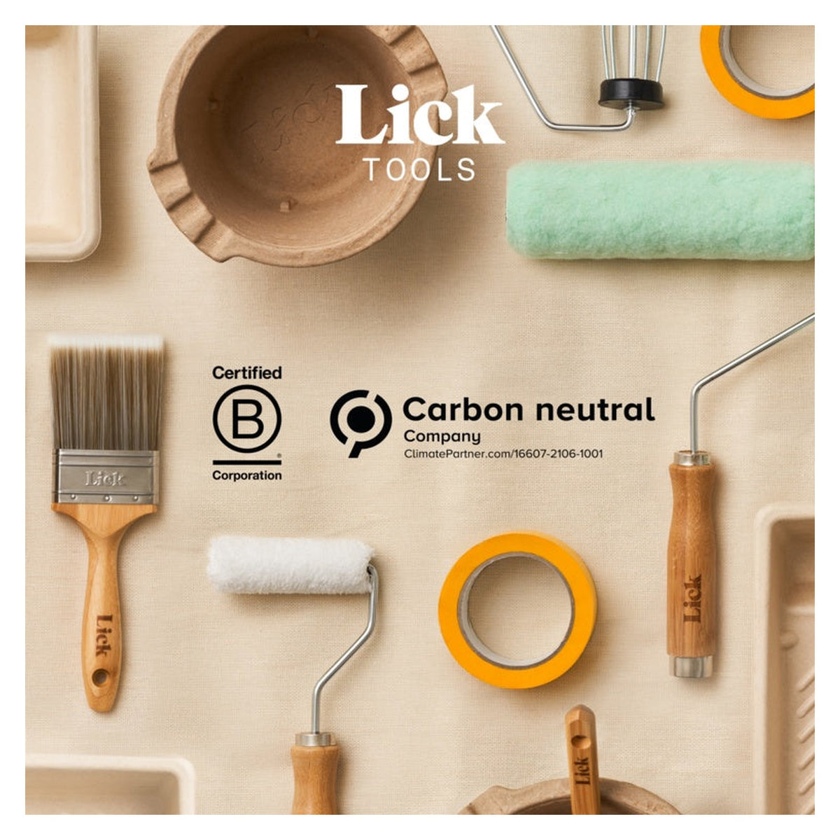 LickTools 100% recycled dust sheet, view 4