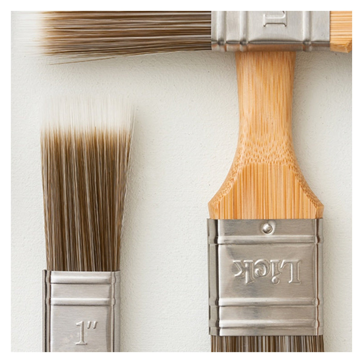 LickTools bamboo handle paint brush set, 5 brushes, view 5