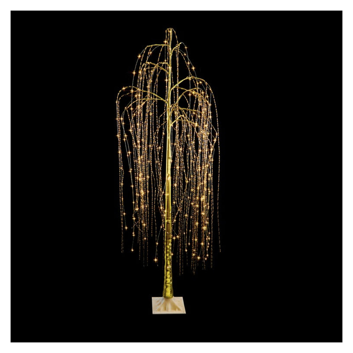 Lit Willow Tree With 380 Warm White LEDs - 2.1m