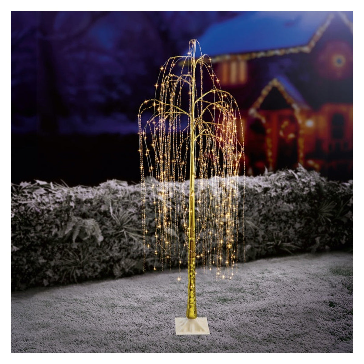 Lit Willow Tree With 380 Warm White LEDs - 2.1m, view 2