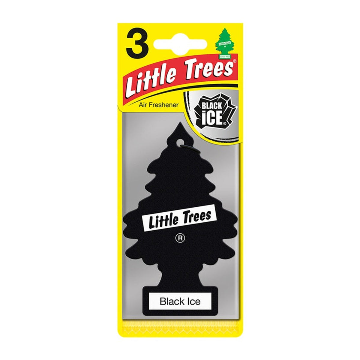 Little Trees Black Ice air fresheners, triple pack