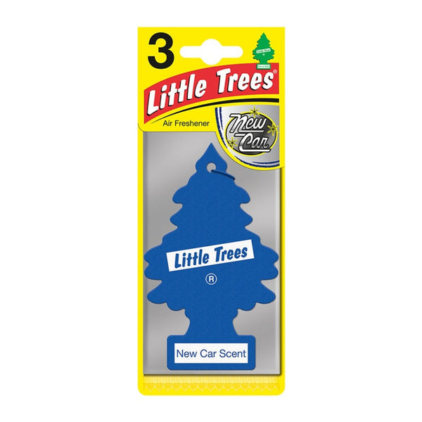Pack of 3 Little Trees New Car Scent air fresheners