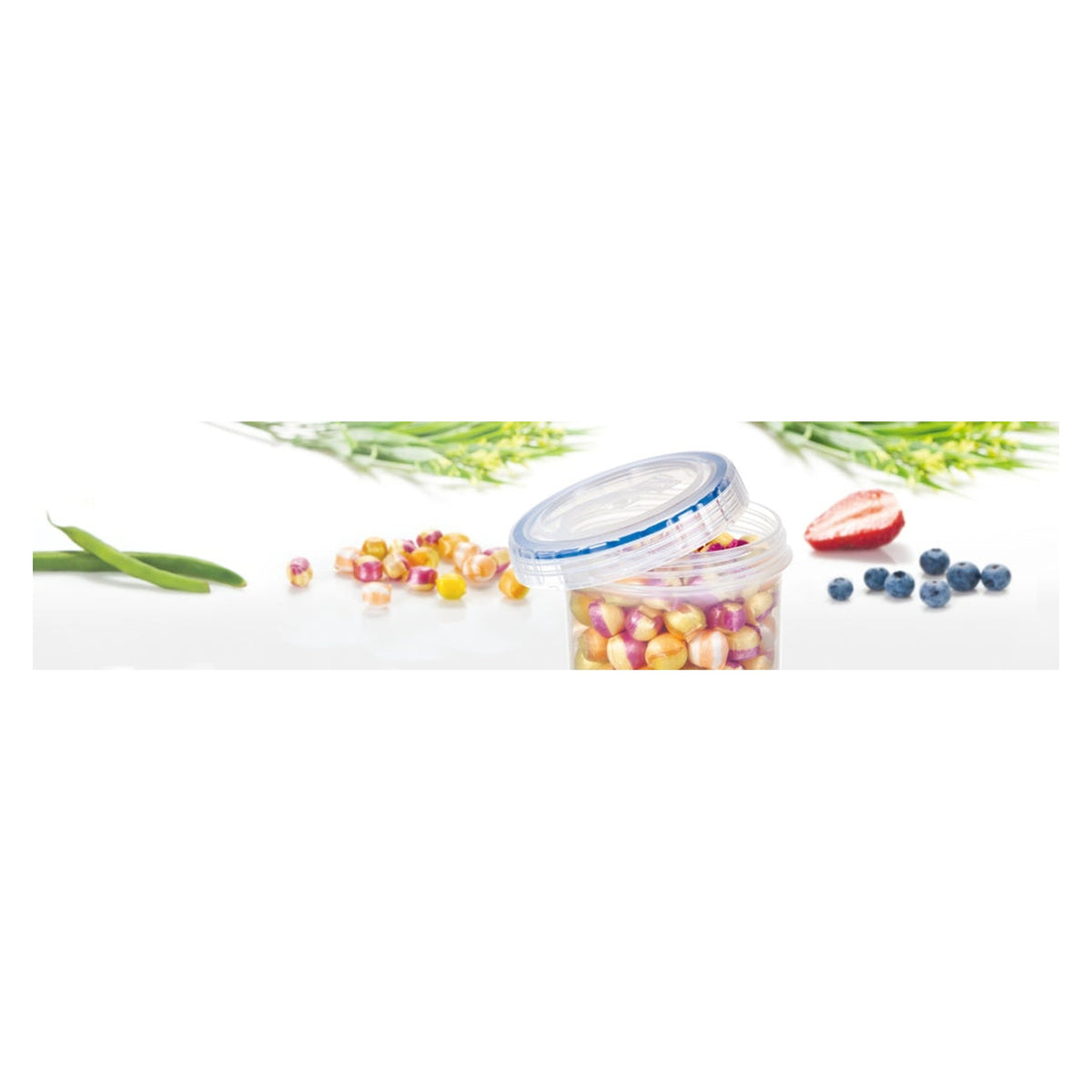 Locknlock round 150ml food container with twist lid, view 3