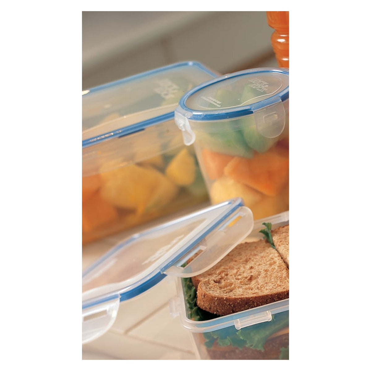 Locknlock 430ml round airtight food storage container, view 2