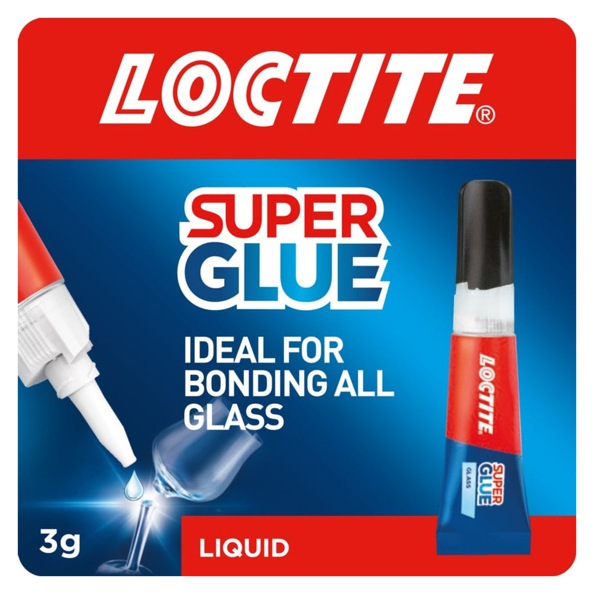 Loctite Super Glue Glass 3ml tube, view 2