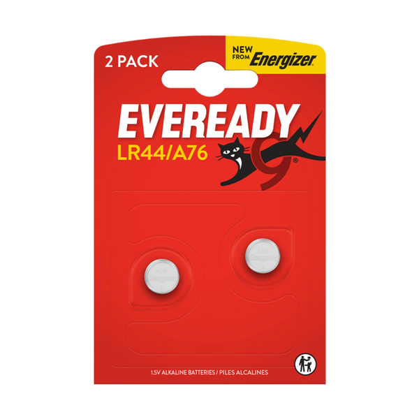 LR44 Batteries - Card of 2