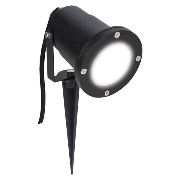 Luceco grey external GU10 lawn spike light