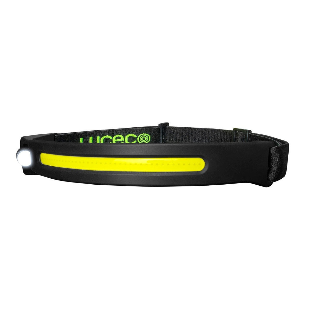 Luceco flexible USB rechargeable headtorch with motion sensor, view 2