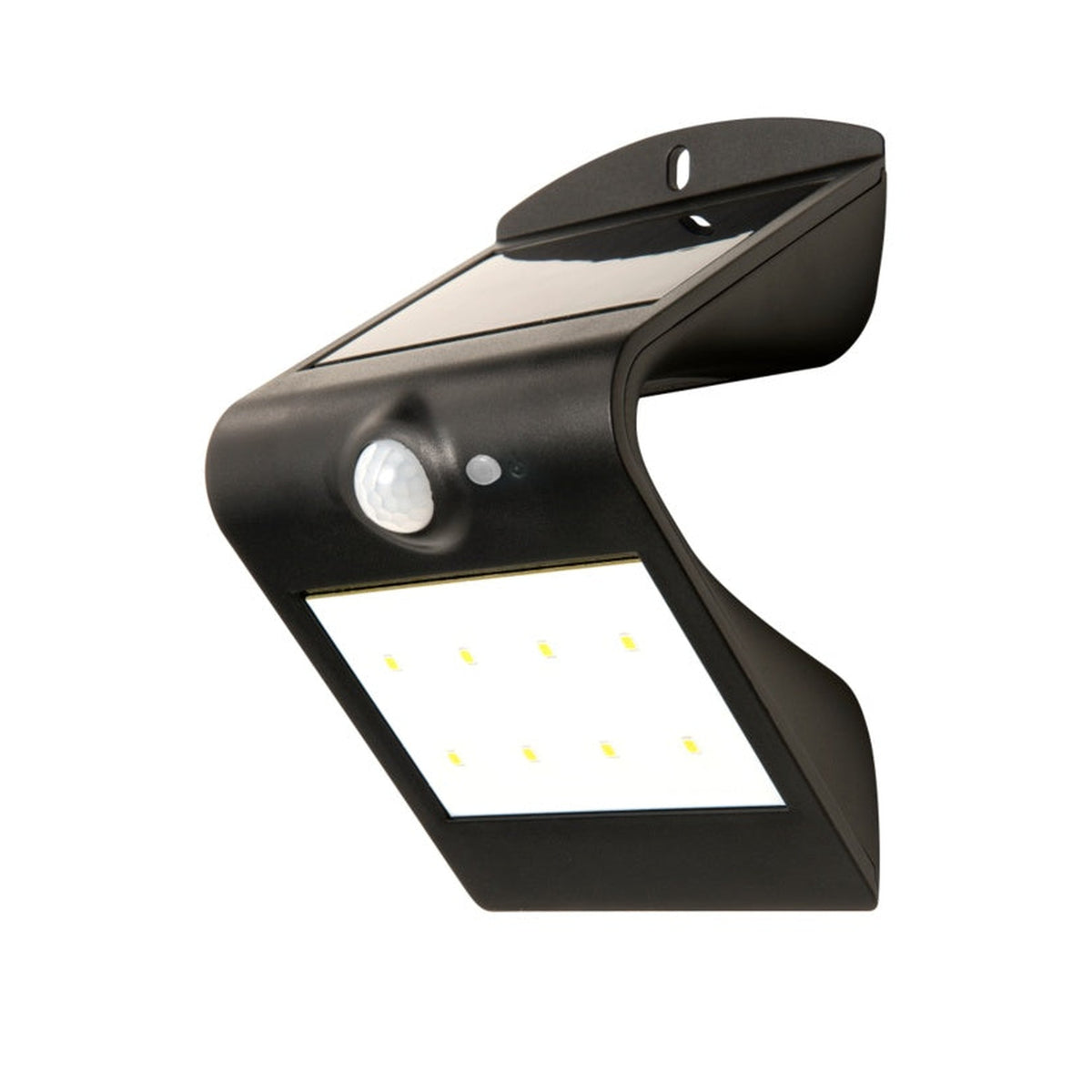 Luceco Solar Guardian black PIR solar wall light