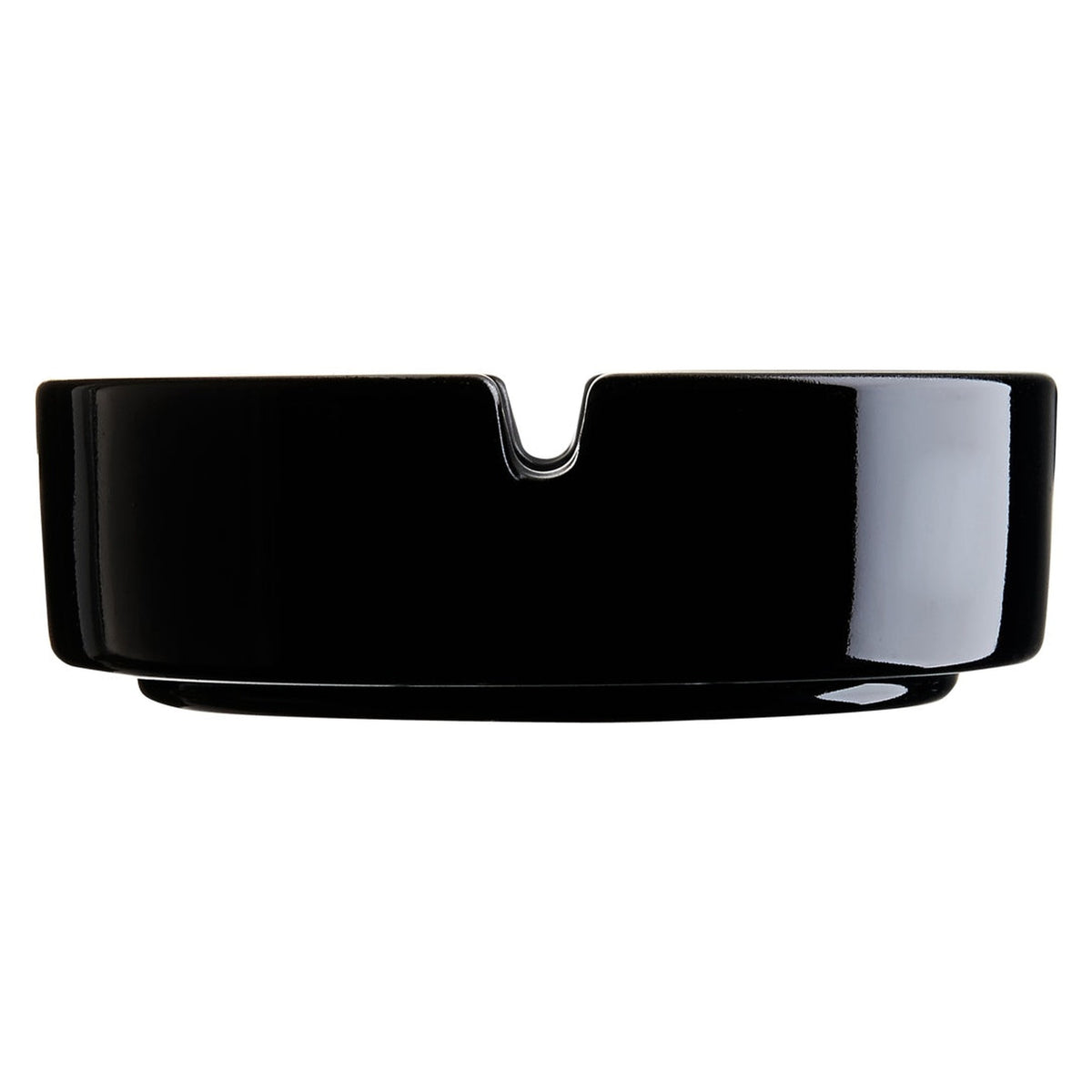 Luminarc black stackable glass ashtray