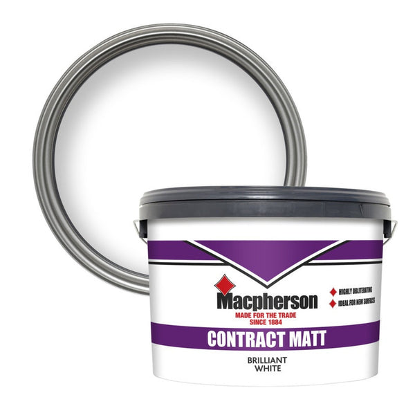Macpherson Contract Matt 10L tub in Brilliant White