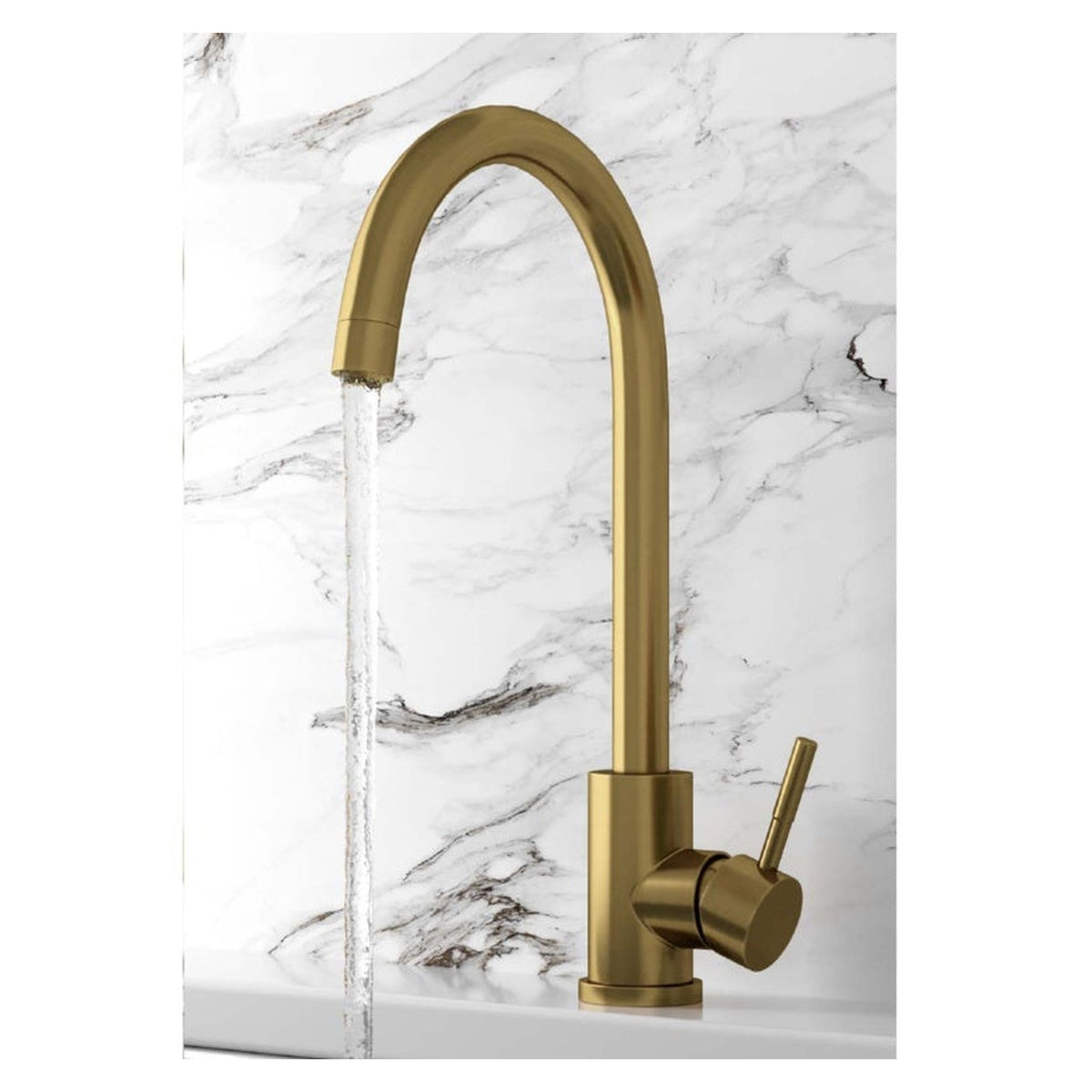 Manhattan Kitchen Mixer Tap - Brushed Brass