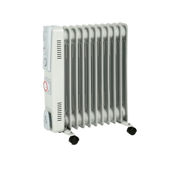 Manor 2500W oil filled radiator on castors