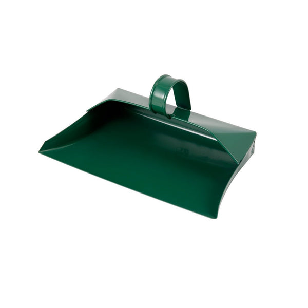 Manor green powder coated metal dustpan