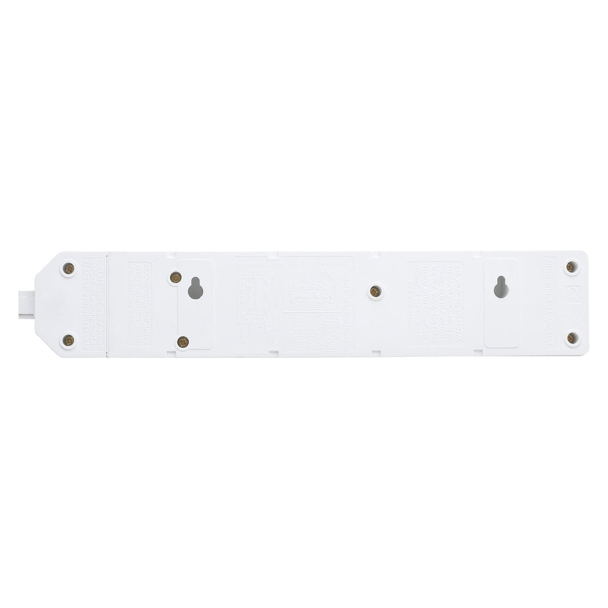 Masterplug white 4 socket heavy duty trailing socket, view 6