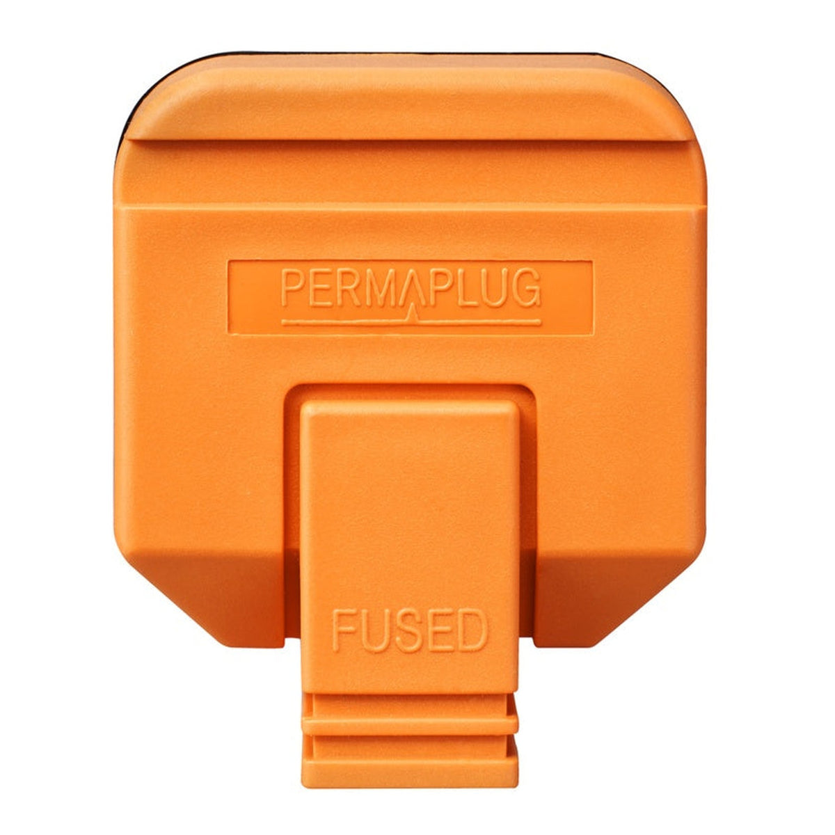Masterplug heavy duty 13 amp orange plug, view 3
