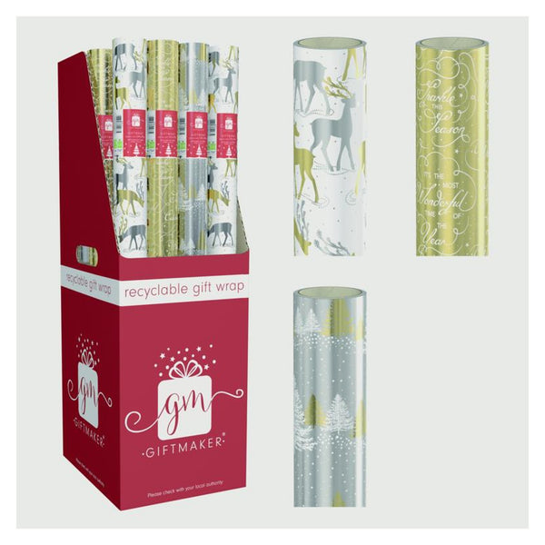 Metallics Wrap Assorted Designs - 1.5m x 69cm