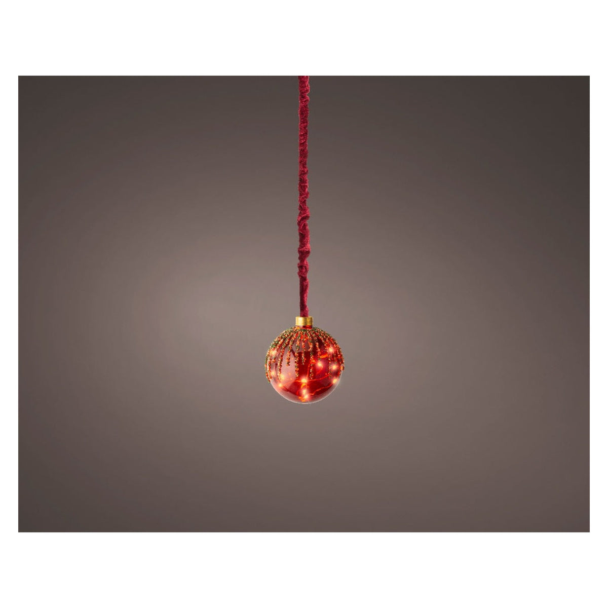 Micro LED Ball Christmas Red - 20cm Classic Warm, view 2