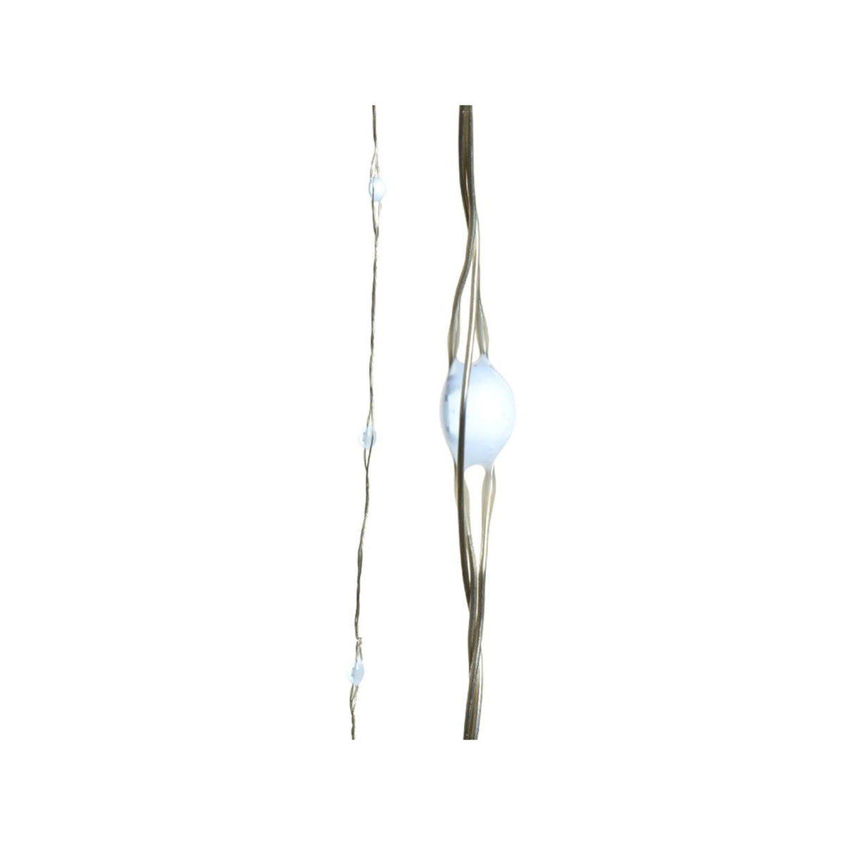 Micro LED Budget String Lights - Cool White/Silver Cable