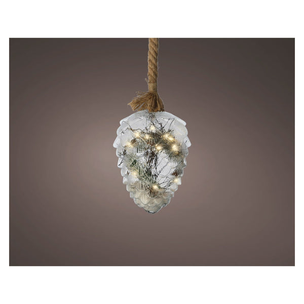 Micro Led Pinecone Silver/Warm White - 21L