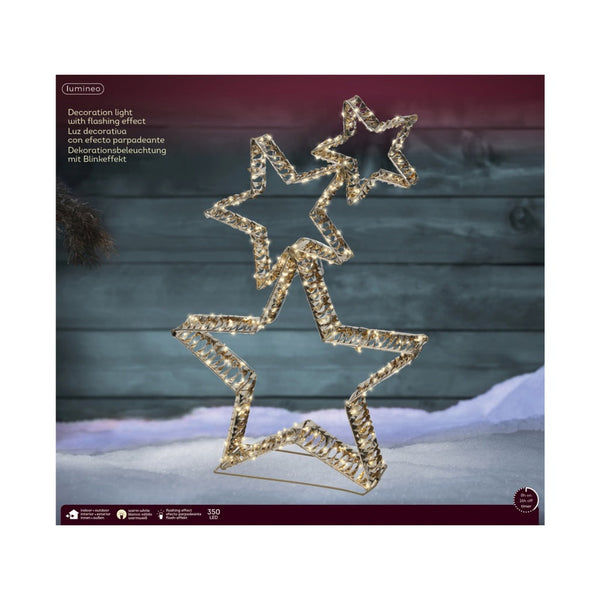 Micro LED Star - 350 LEDs Gold/Warm White