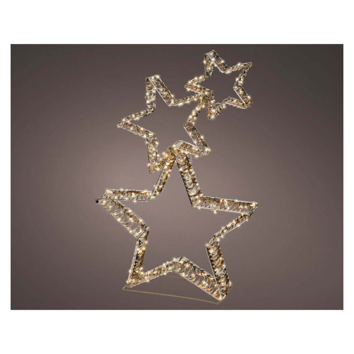 Micro LED Star - 350 LEDs Gold/Warm White, view 2