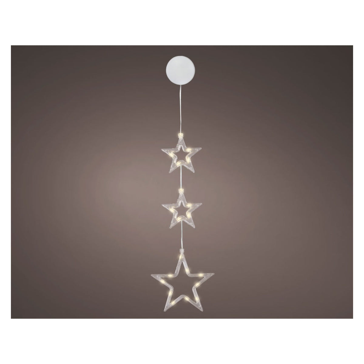 Micro LED Window Light - 20 LEDs Transparent /Warm White