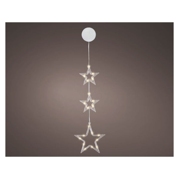 Micro LED Window Light - 20 LEDs Transparent /Warm White