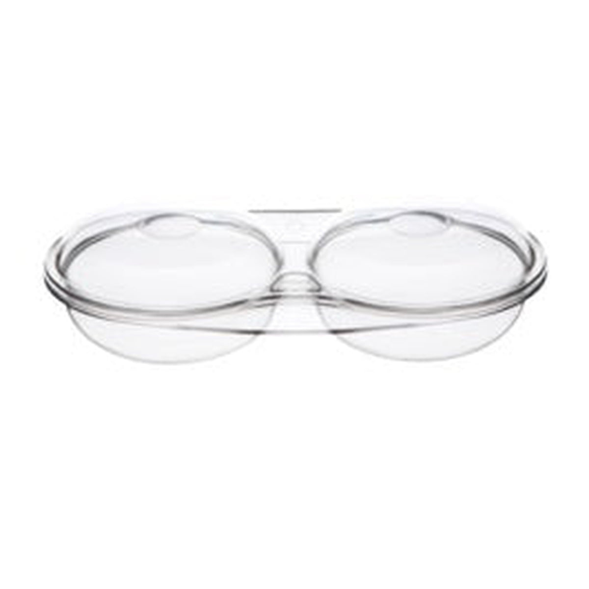 Microwave Essentials clear 2 cup egg poacher, view 2