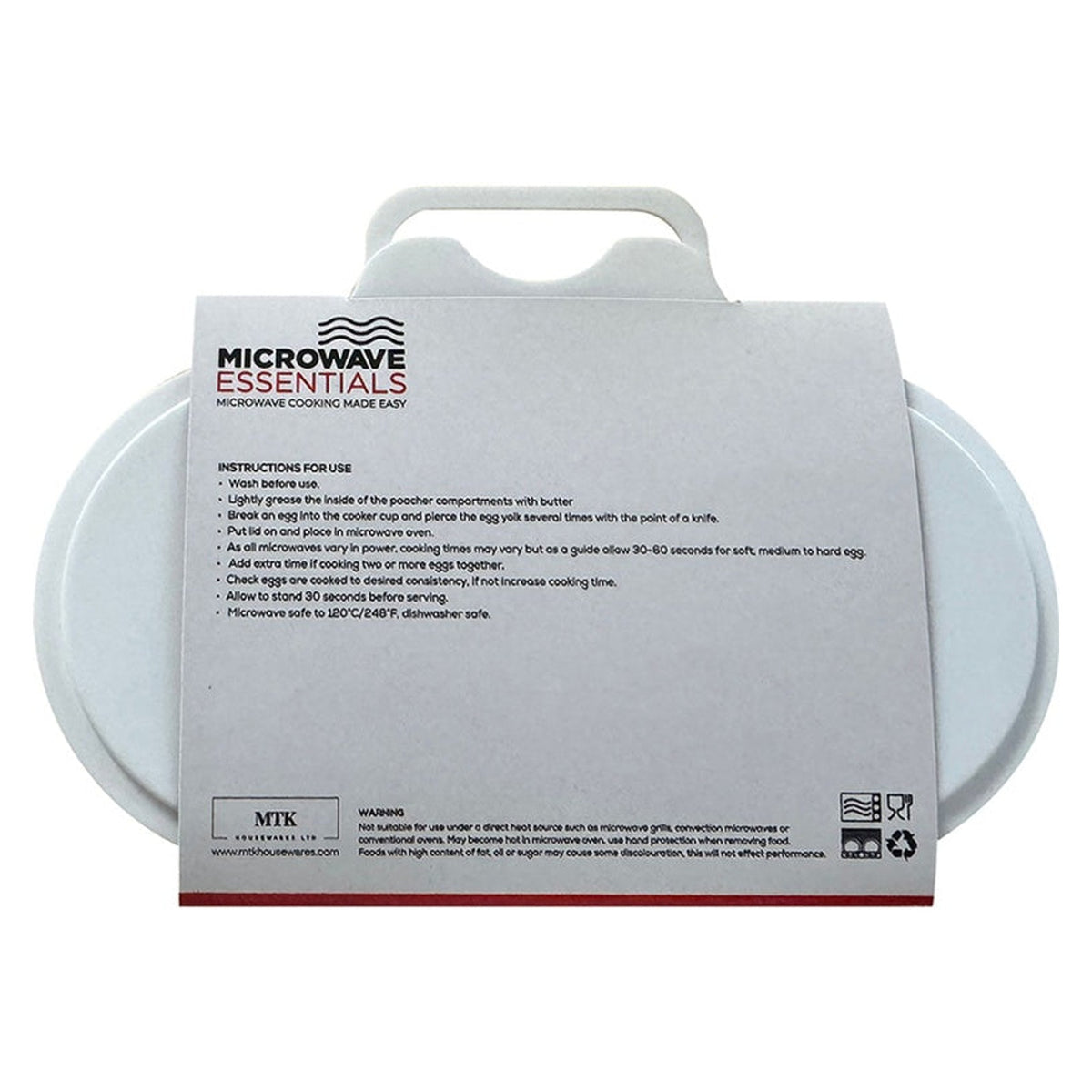 Microwave Essentials 2 cup egg poacher, view 2