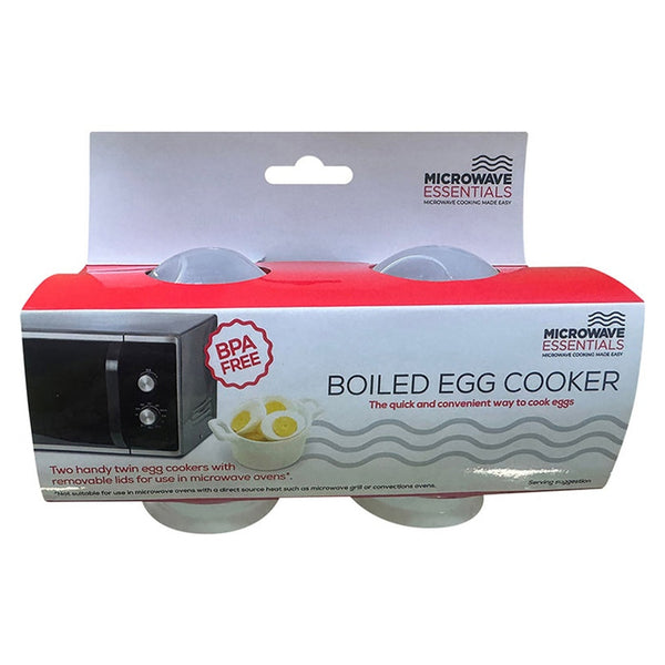 Microwave Essentials boiled egg cookers, 2 pack