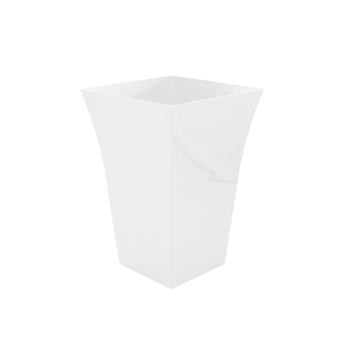 Milano large white upright planter