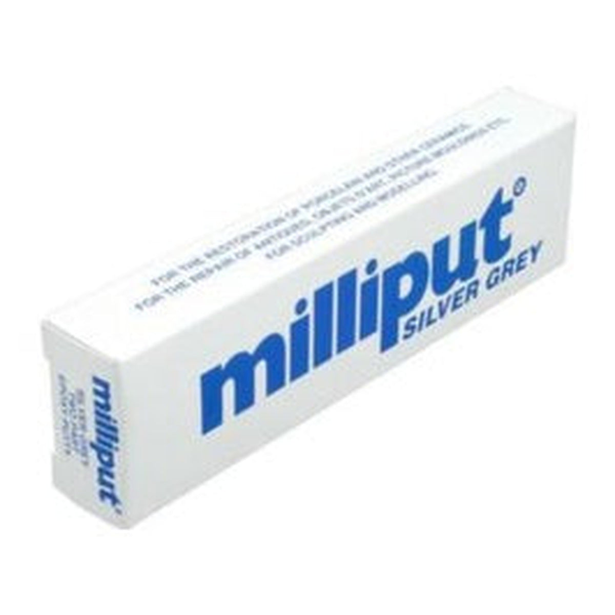 Milliput epoxy putty in silver grey