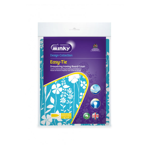 Minky Easytie drawstring ironing board cover 125 x 45cm