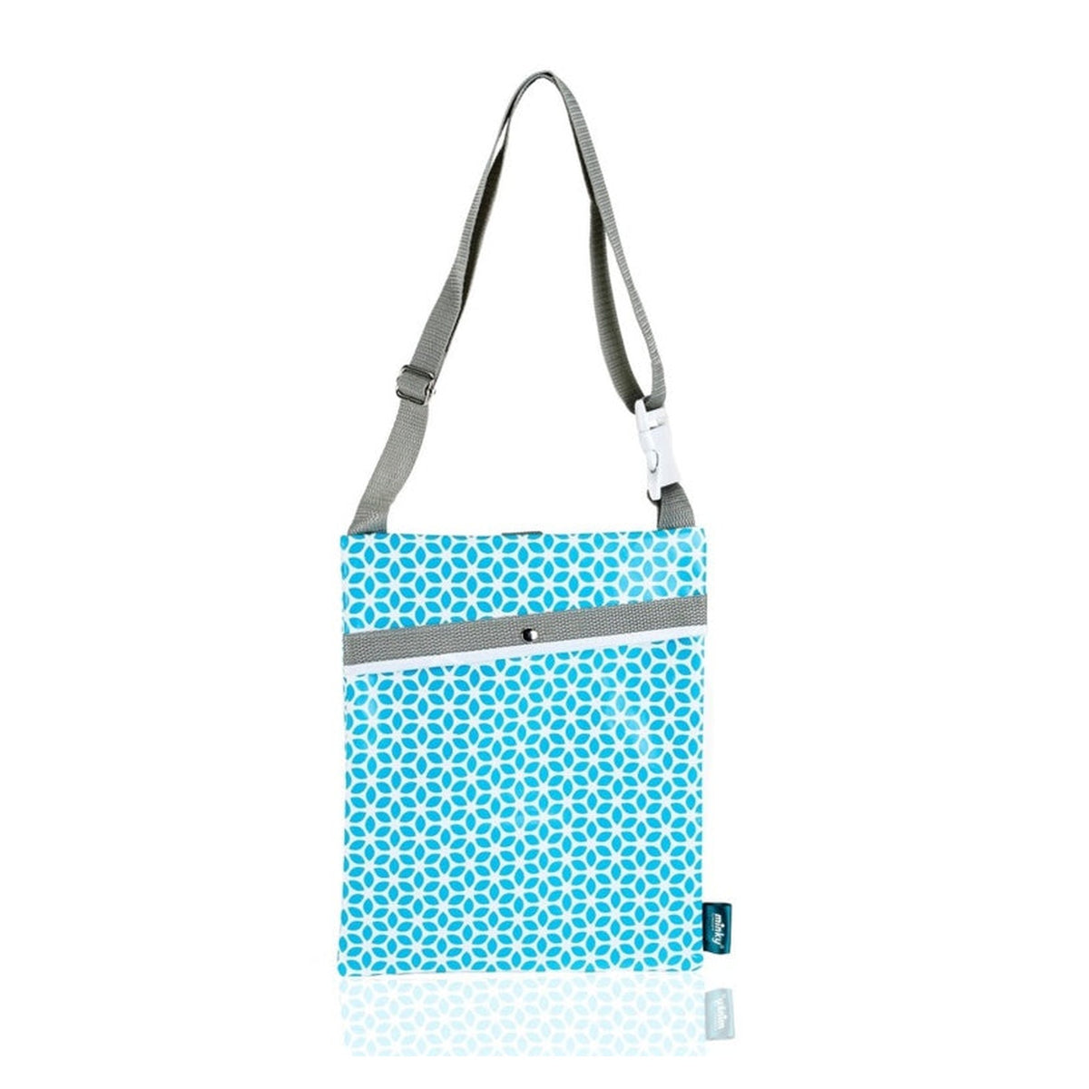 Minky over shoulder peg bag with carabiner clip, view 2