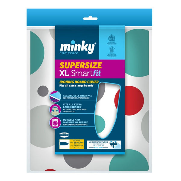 Minky Supersize Smartfit ironing board cover, 145 x 54cm