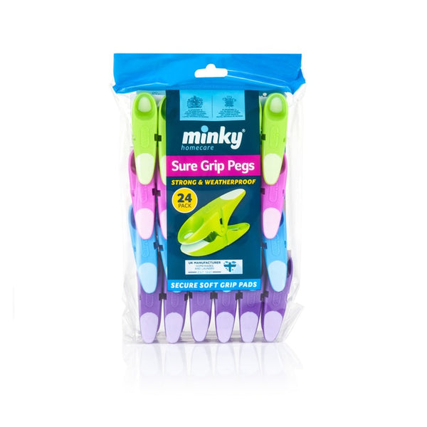 Minky Sure Grip pegs pack of 24