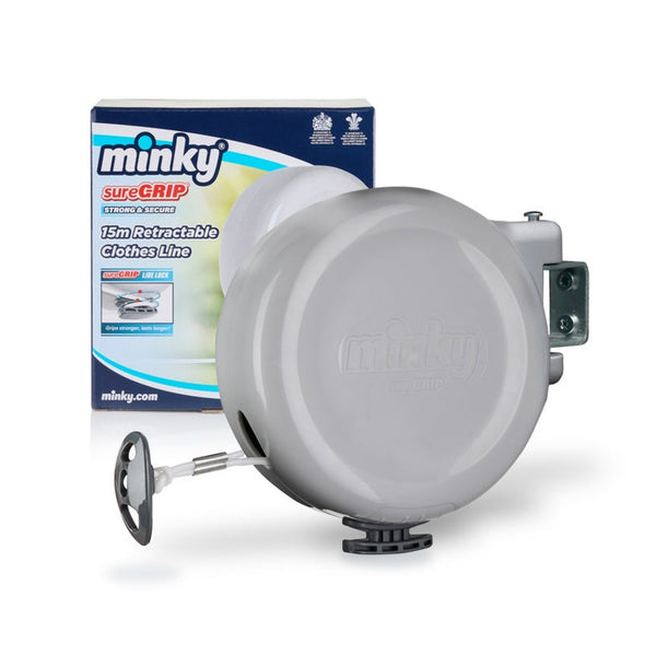 Minky Suregrip 15m retractable clothes line