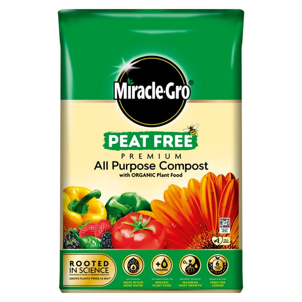 Miracle-Gro All Purpose Peat Free Compost 40L bag