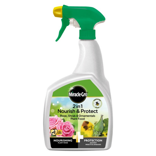 Miracle-Gro Nourish and Protect rose and shrub spray 800ml