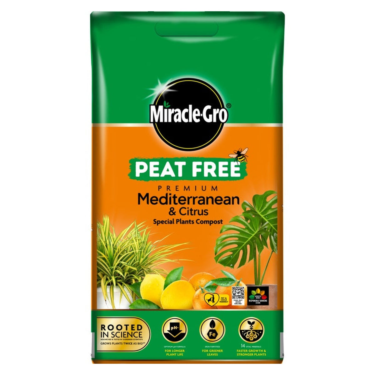 Miracle-Gro peat free Mediterranean and citrus compost 10L