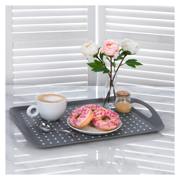 Mtk Housewares grey anti slip tray