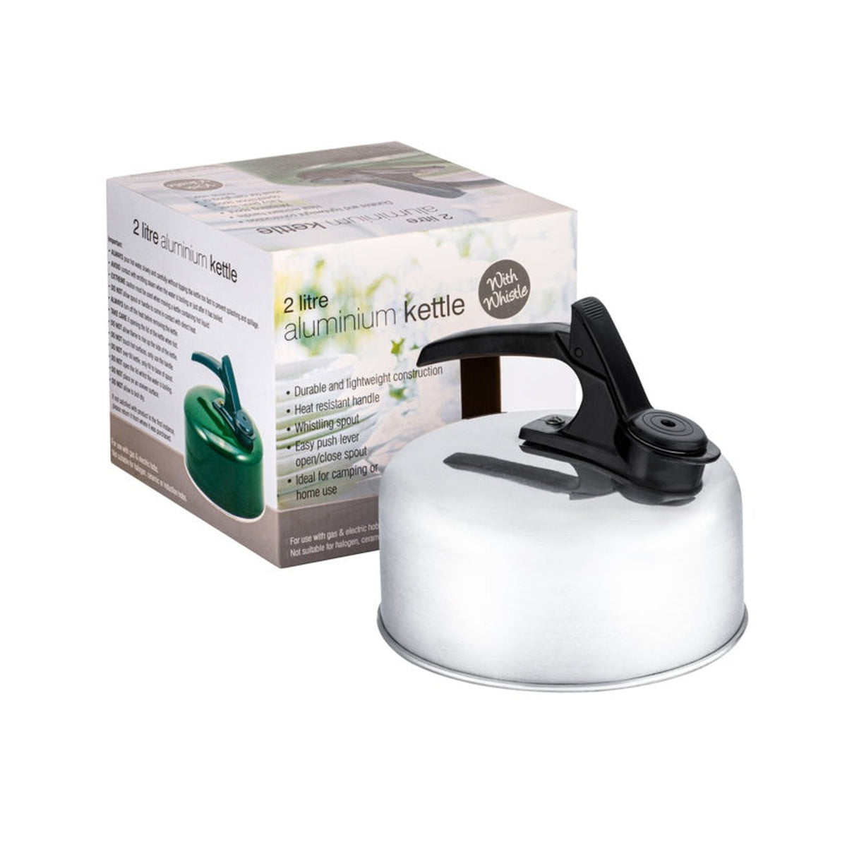 Mtk Housewares 2L polished whistling kettle, view 4