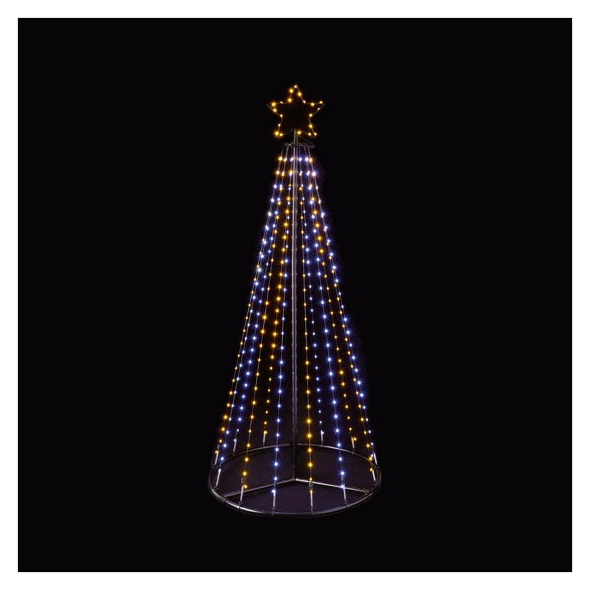 Multi Action FlexiBright Pyramid Tree - 1.4m